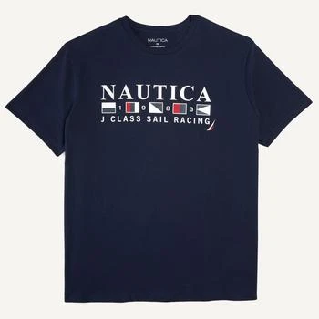 Nautica | Nautica Mens Big & Tall Sustainably Crafted Sail Racing Graphic T-Shirt,商家Premium Outlets,价格¥245