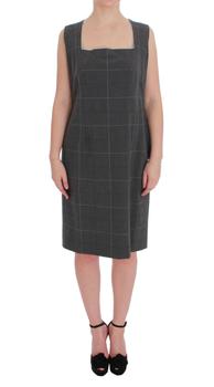 商品BENCIVENGA | BENCIVENGA Gray Checkered Cotton Blazer Dress Set Suit,商家SEYMAYKA,价格¥3428图片