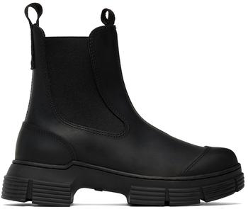 ganni靴, Ganni | Black City Ankle Boots商品图片 额外8.5折, 额外八五折