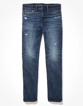 AE | AE AirFlex+ Distressed Original Straight Jean商品图片,6.6折