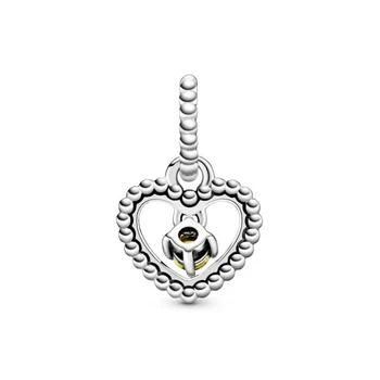 PANDORA | Heart Dangle With Honey-Colored Crystal In Silver,商家Premium Outlets,价格¥318