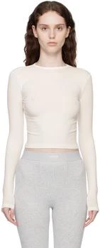 SKIMS | White New Vintage Long Sleeve T-Shirt 