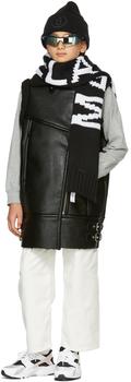 推荐Kids Black Faux-Leather Moto Vest商品