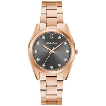 推荐Women's Surveyor Diamond Accent Rose Gold-Tone Stainless Steel Bracelet Watch 31mm商品