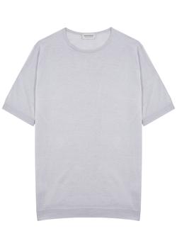 推荐Belden grey mélange wool-blend T-shirt商品
