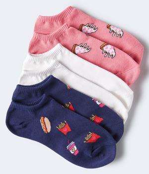 商品Aeropostale Women's Pizza Fries Ankle Sock 3-Pack,商家Premium Outlets,价格¥22图片