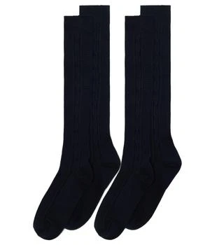 Jefferies Socks | Cotton Cable Knee High 2-Pack (Infant/Toddler/Little Kid/Big Kid/Adult),商家Zappos,价格¥127