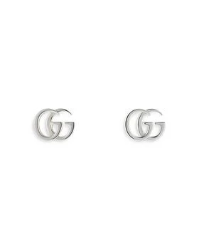 Gucci | Sterling Silver GG Marmont Double G Stud Earrings,商家Bloomingdale's,价格¥2493