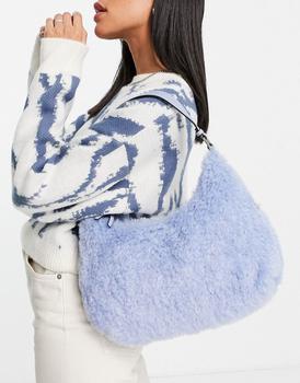 topshop包, Topshop | Topshop borg shoulder bag in light blue商品图片 5.5折