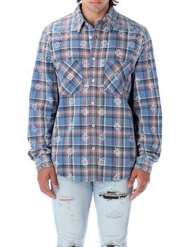 amiri衬衫, AMIRI | Amiri Bandana Plaid Buttoned Shirt商品图片 8.1折