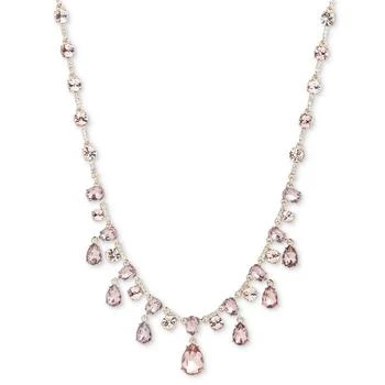 Givenchy | Gold-Tone Vintage Rose Crystal Statement Necklace, 16" + 3" extender 独家减免邮费