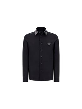 Prada | Prada Men's  Black Cotton Shirt商品图片,9.4折