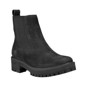 添柏岚女鞋, Timberland | Timberland Womens Courmayeur Valley Leather Lugged Sole Chelsea Boots商品图片 5.7折
