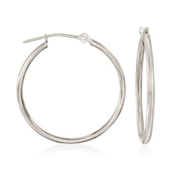 商品Ross-Simons 1.5mm 14kt White Gold Hoop Earrings,商家Premium Outlets,价格¥1092图片