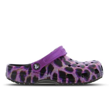 商品Crocs Clog Leopard - Grade School Shoes图片