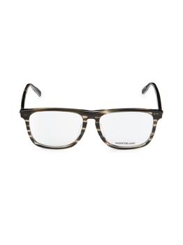 商品57MM Rectangle Optical Glasses,商家Saks OFF 5TH,价格¥694图片