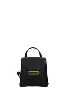 Prada | Backpacks and bumbags Leather Black商品图片,6.8折