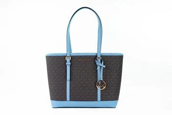 Michael Kors | Michael Kors Jet Set Travel Small blue  PVC Shoulder Tote Bag Women's Purse 6.2折