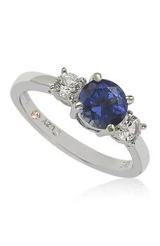 Suzy Levian | White & Blue Sapphire Ring 3.5折, 独家减免邮费