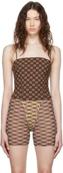 推荐Brown Monogram Tank Top商品