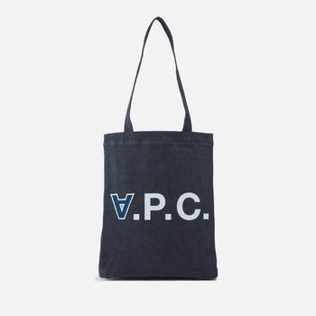 A.P.C. | A.P.C. Tote Laure 2.0 Logo-Print Denim Bag商品图片,5折