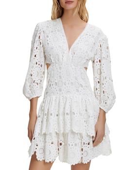 maje正品, Maje | Rivajia Embroidered Side Cutout Dress商品图片 6折