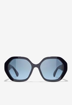 商品Rectangular Sunglasses with Chain Detail图片