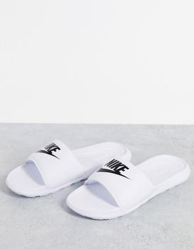 NIKE | Nike Victori sliders in white商品图片,额外9.5折, 额外九五折