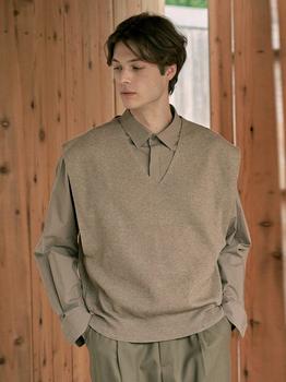 商品NOWANDTOMORROW | M Clean Cut V-neck Knit Vest,商家W Concept,价格¥365图片