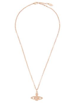 商品Vivienne Westwood | Mini Bas Relief rose gold-tone orb necklace,商家Harvey Nichols,价格¥894图片
