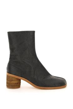 马吉拉海淘, MAISON MARGIELA | FAUX LEATHER TABI ANKLE BOOTS商品图片 6折