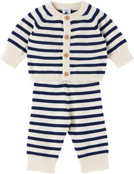 推荐Baby Off-White Stripe Cardigan & Trousers Set商品