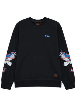 Evisu | Logo-embroidered cotton sweatshirt 额外7折, 额外七折