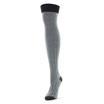 Memoi | Women's Mixed Color Over The Knee Socks 