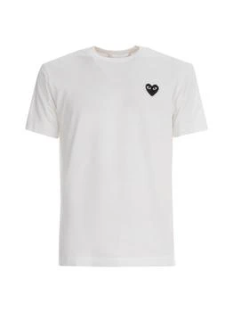Comme des Garcons | Comme des Garçons Play Heart Logo Embroidered Crewneck T-Shirt,商家Cettire,价格¥443