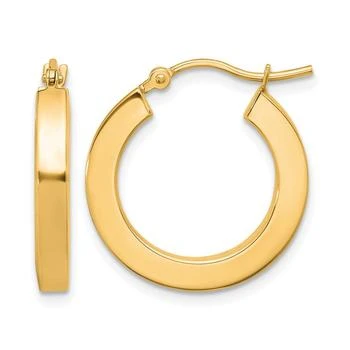 Diamond2Deal | 14k Gold 3mm Square Shape Tube Hoop Earrings,商家Premium Outlets,价格¥5281