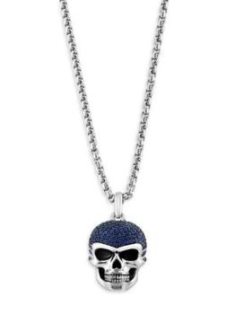 商品Sterling Silver & 1.40 TCW Sapphire Pendant Necklace图片