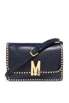 Moschino | Moschino Stud-Detailed Foldover Top Crossbody Bag商品图片,5.7折