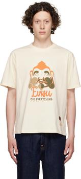 Evisu | 灰白色 Deconstructed Godhead Print T 恤商品图片 