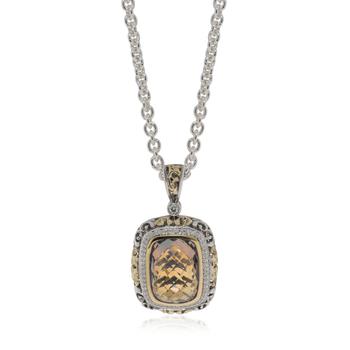 商品Charles Krypell Women's Sterling Silver and 18K Gold Necklace图片
