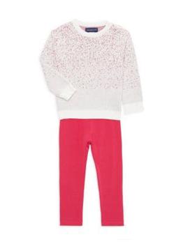 推荐​Baby Girl’s 2-Piece Sweater & Leggings Set商品