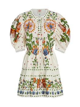 推荐Summer Garden Embroidered Cotton Minidress商品