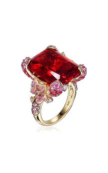 商品Anabela Chan - 18k Gold Vermeil Ruby Cinderella Ring - Yellow - US 7 - Moda Operandi - Gifts For Her图片