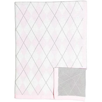 3 Stories Trading | Baby Boy or Baby Girl Argyle Knit Blanket,商家Macy's,价格¥273