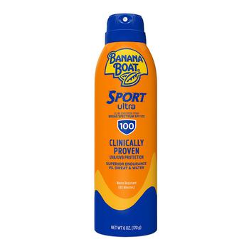 推荐Banana Boat Ultra Sport Clear Sunscreen Spray SPF 100, 6 Oz商品