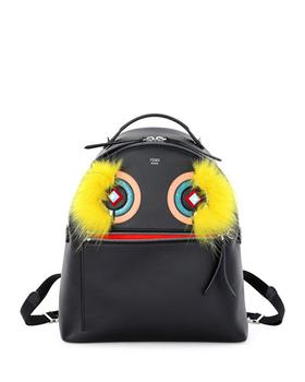 芬迪包, Fendi | Large Monster Fox-Fur Backpack, Black商品图片 5折