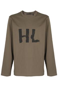 Helmut Lang | Helmut Lang Logo Printed Crewneck T-Shirt商品图片,7.1折