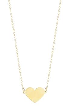商品EMBER FINE JEWELRY | 14K Yellow Gold Heart Pendant Necklace,商家Nordstrom Rack,价格¥1510图片