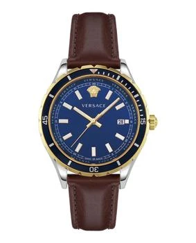 Versace | Hellenyium Strap Watch 3.8折×额外9折, 独家减免邮费, 额外九折