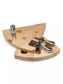 Picnic Time | Swiss Cheese Cutting Board 4-Piece Set,商家Saks Fifth Avenue,价格¥353